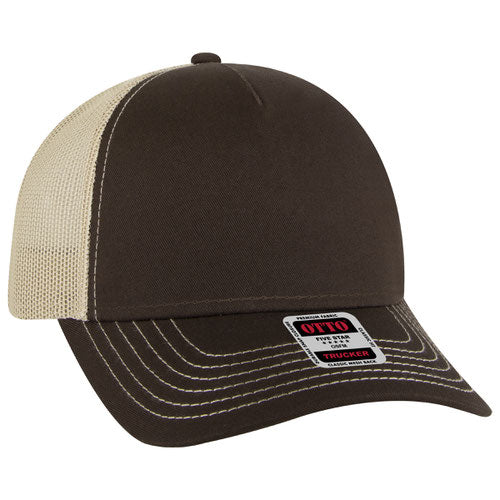 OTTO CAP 5 Panel Low Profile Trucker