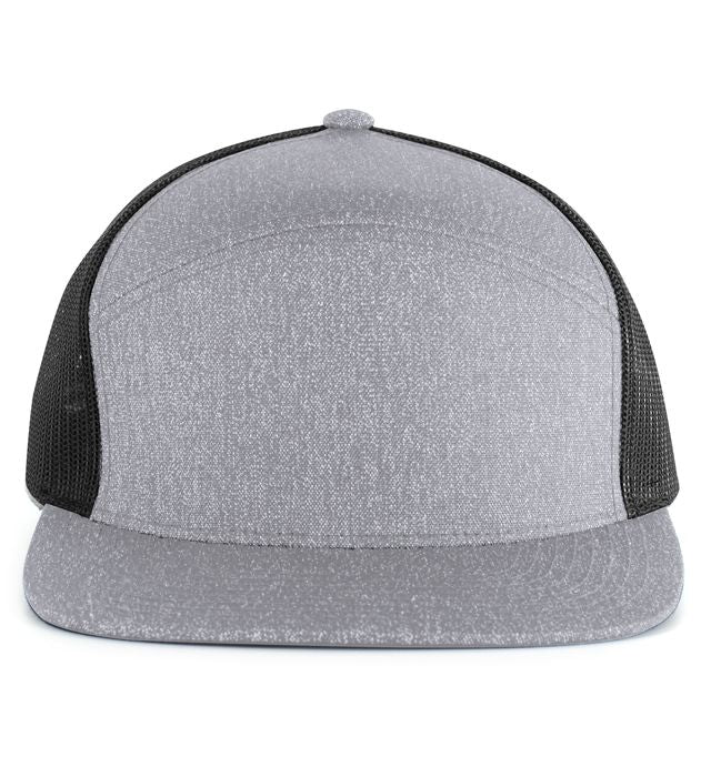 PACIFIC HEADWEAR P710 Heather 6-Panel Arch Snapback