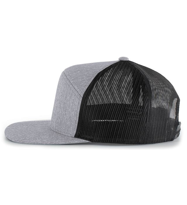 PACIFIC HEADWEAR P710 Heather 6-Panel Arch Snapback