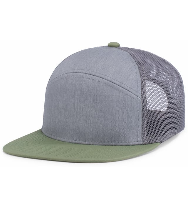 PACIFIC HEADWEAR P787 6-Panel Arch Trucker Snapback