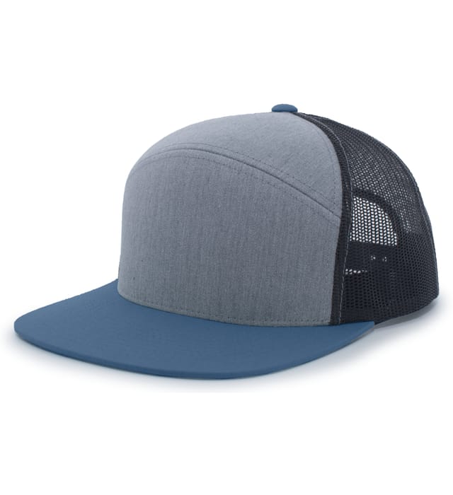 PACIFIC HEADWEAR P787 6-Panel Arch Trucker Snapback